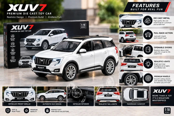 XUV7 Luxury Remote Control Toy Car | 1:18 Die-Cast SUV